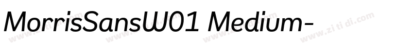 MorrisSansW01 Medium字体转换